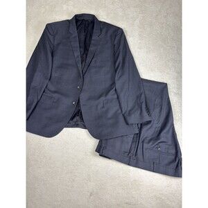 J Crew Ludlow Suit Tollegno 1900 Italy Wool Navy 48R Blazer Pants 42 x 30